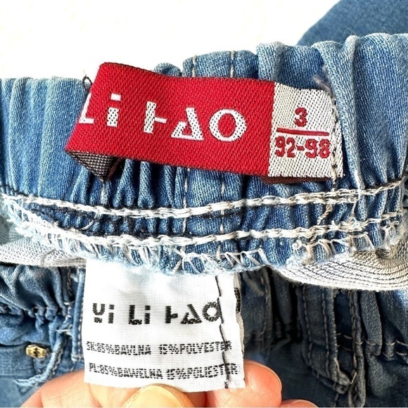 ⭐️ 5 for $25 Blue Toddler Boy Jeans Elastic Waistband Size 3 Yrs 92-98 cm - Picture 8 of 9